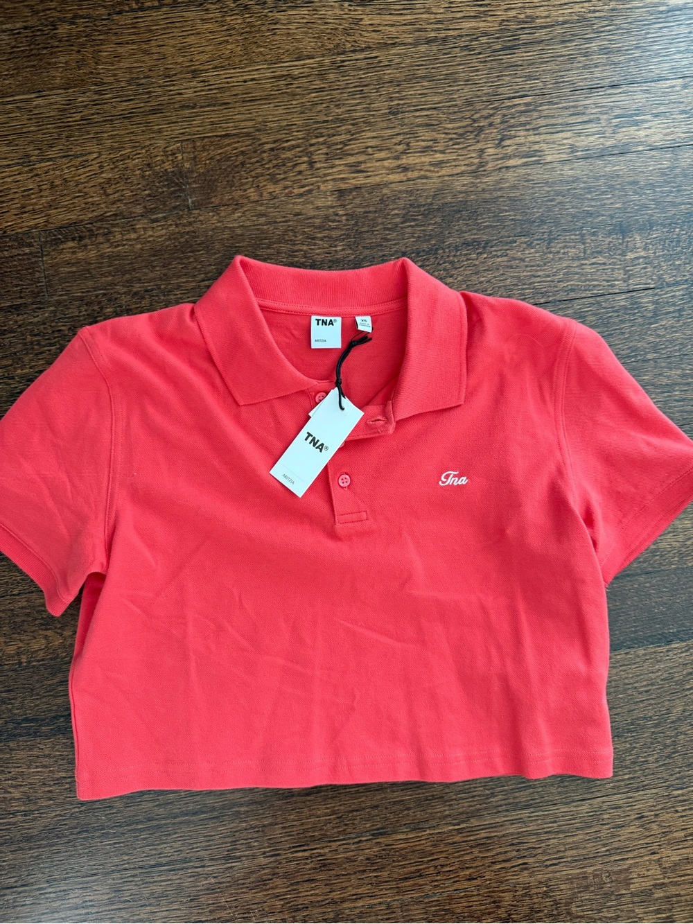 TNA Coral Polo Crop Top